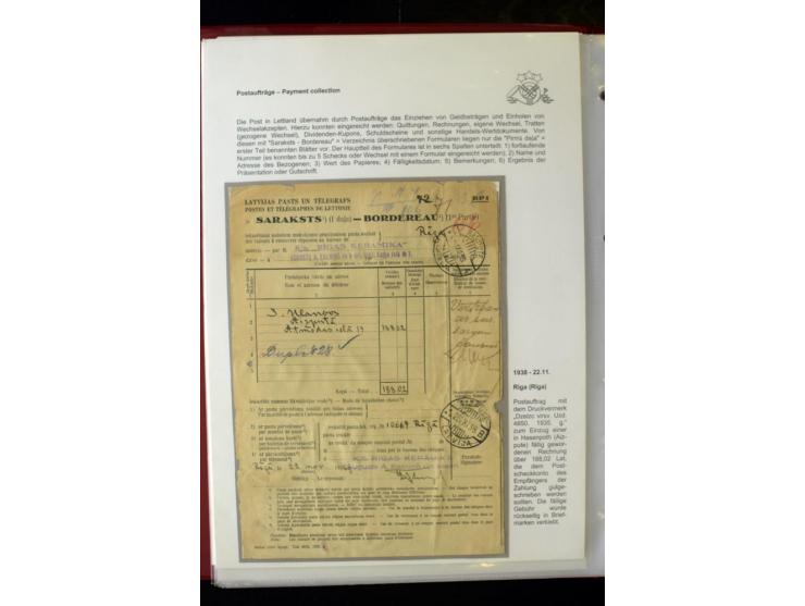 POSTFORMULARE: 1919/40, umfangreiche Sammlung von über 80 Ganzstücken, dabei "Au Bureau des Postes", Umschläge des Postscheck