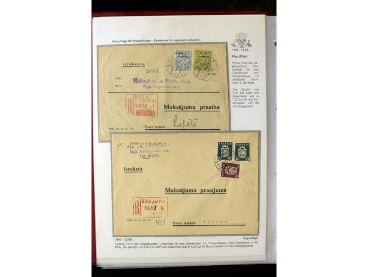 POSTFORMULARE: 1919/40, umfangreiche Sammlung von über 80 Ganzstücken, dabei "Au Bureau des Postes", Umschläge des Postscheck