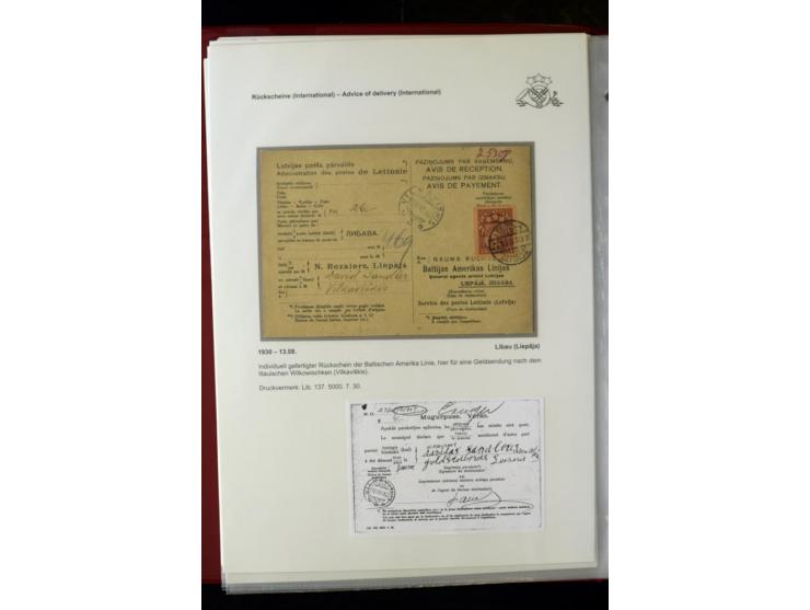 POSTFORMULARE: 1919/40, umfangreiche Sammlung von über 80 Ganzstücken, dabei "Au Bureau des Postes", Umschläge des Postscheck