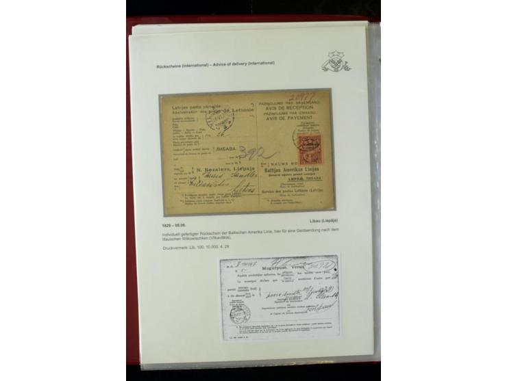 POSTFORMULARE: 1919/40, umfangreiche Sammlung von über 80 Ganzstücken, dabei "Au Bureau des Postes", Umschläge des Postscheck