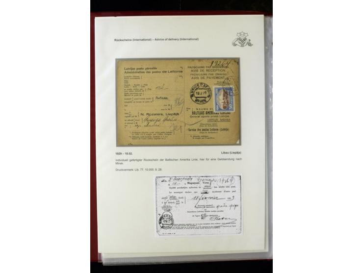 POSTFORMULARE: 1919/40, umfangreiche Sammlung von über 80 Ganzstücken, dabei "Au Bureau des Postes", Umschläge des Postscheck