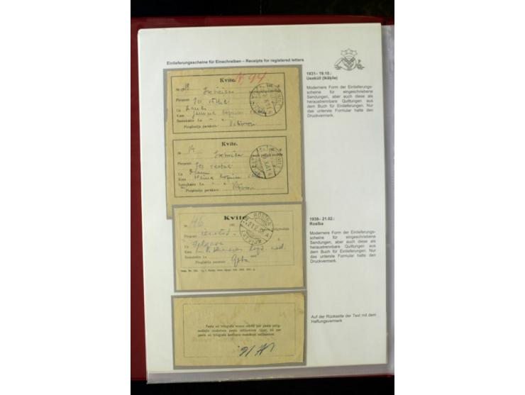 POSTFORMULARE: 1919/40, umfangreiche Sammlung von über 80 Ganzstücken, dabei "Au Bureau des Postes", Umschläge des Postscheck