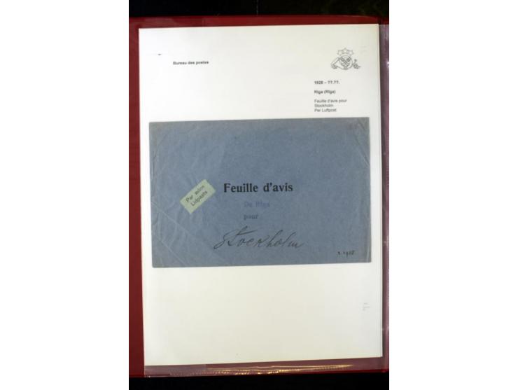 POSTFORMULARE: 1919/40, umfangreiche Sammlung von über 80 Ganzstücken, dabei "Au Bureau des Postes", Umschläge des Postscheck