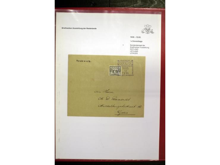 POSTNEBENSTEMPEL: 1924/39, hochinteressante Sammlung von über 50 Briefen und Karten, dabei Retourpost, Nachforschungen, Hinwe