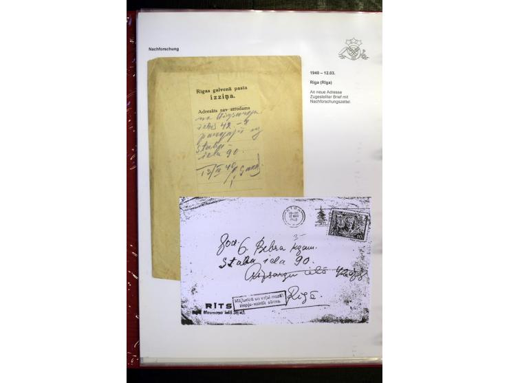POSTNEBENSTEMPEL: 1924/39, hochinteressante Sammlung von über 50 Briefen und Karten, dabei Retourpost, Nachforschungen, Hinwe