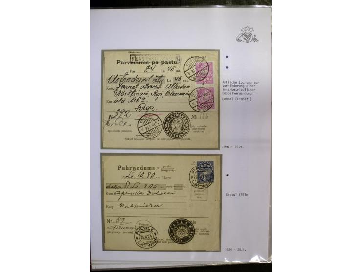POSTNEBENSTEMPEL: 1924/39, hochinteressante Sammlung von über 50 Briefen und Karten, dabei Retourpost, Nachforschungen, Hinwe