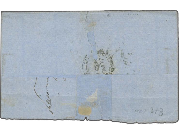6 d. olive-yellow, 2 single stamps, one with clear to good margins, the other one slightly cut-into at 2 sides, tied by circu