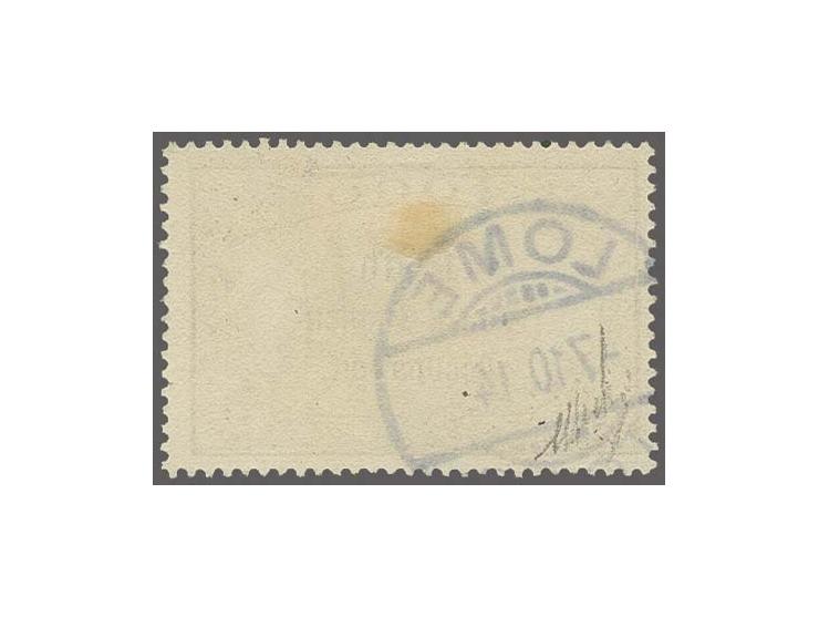 3 m. violet-black, fresh colour and perfect perforation, neatly cancelled "LOME 7.10.14"; signed Herbert Bloch with Friedl Ex