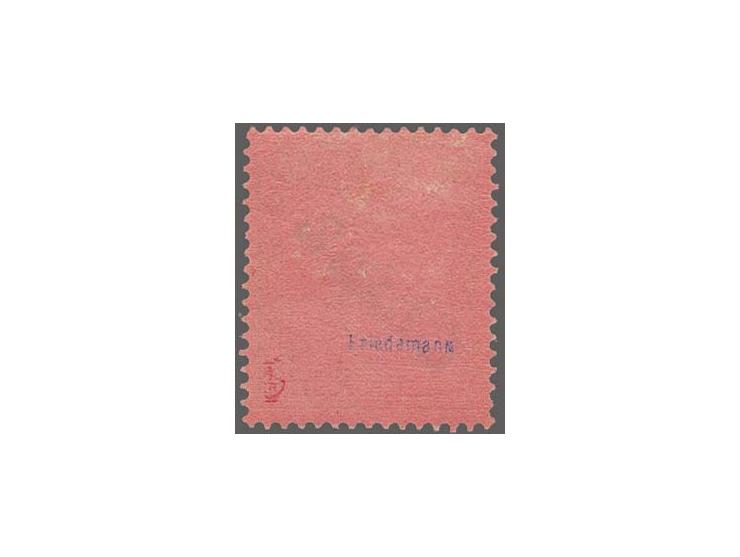 1900: REICHSPOST definitive with diagonal "China" handstamp overprint, 80 pf. red carmine & black on dull carmine, fresh colo
