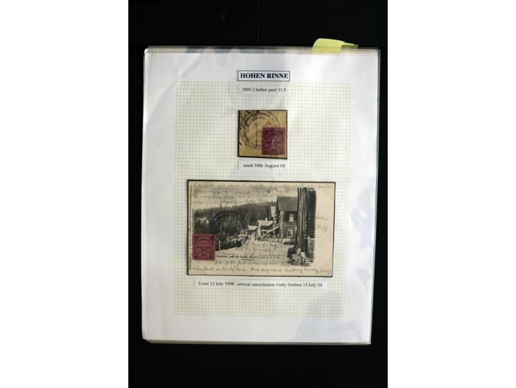 HOTEL POSTÂ 'HOHEÂ RINNE' : 1896/1924, Exhibition collection mounted on 38 pages (+ Intro pages) with many rarities of this a