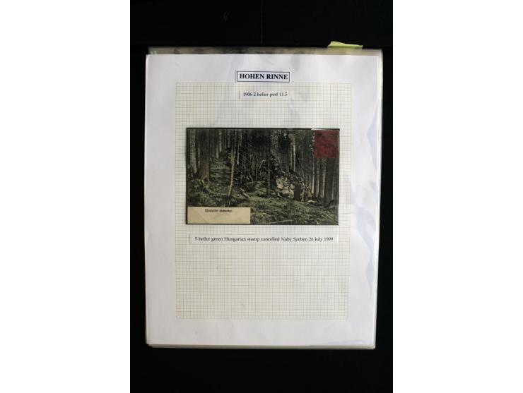 HOTEL POSTÂ 'HOHEÂ RINNE' : 1896/1924, Exhibition collection mounted on 38 pages (+ Intro pages) with many rarities of this a