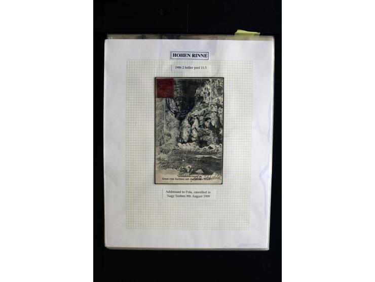 HOTEL POSTÂ 'HOHEÂ RINNE' : 1896/1924, Exhibition collection mounted on 38 pages (+ Intro pages) with many rarities of this a
