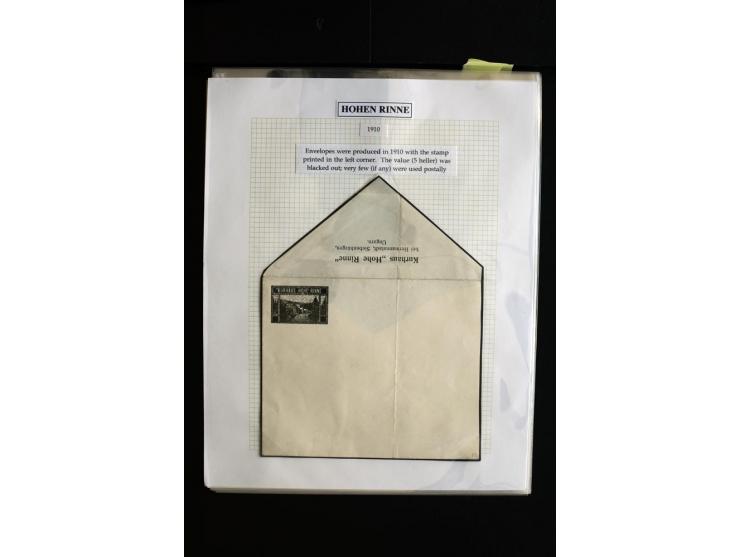 HOTEL POSTÂ 'HOHEÂ RINNE' : 1896/1924, Exhibition collection mounted on 38 pages (+ Intro pages) with many rarities of this a