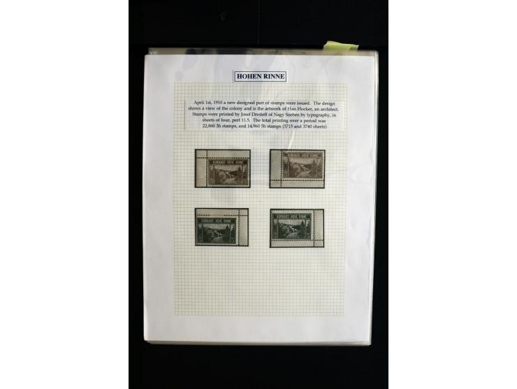 HOTEL POSTÂ 'HOHEÂ RINNE' : 1896/1924, Exhibition collection mounted on 38 pages (+ Intro pages) with many rarities of this a