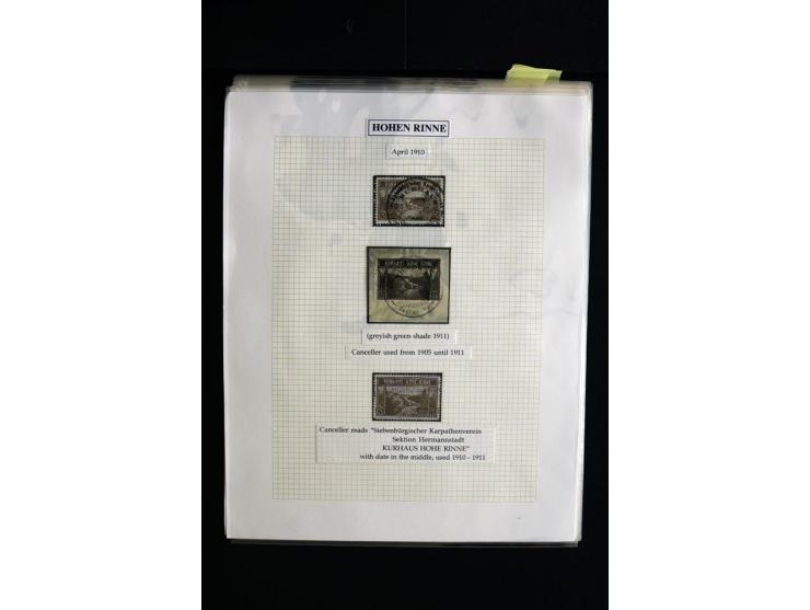 HOTEL POSTÂ 'HOHEÂ RINNE' : 1896/1924, Exhibition collection mounted on 38 pages (+ Intro pages) with many rarities of this a