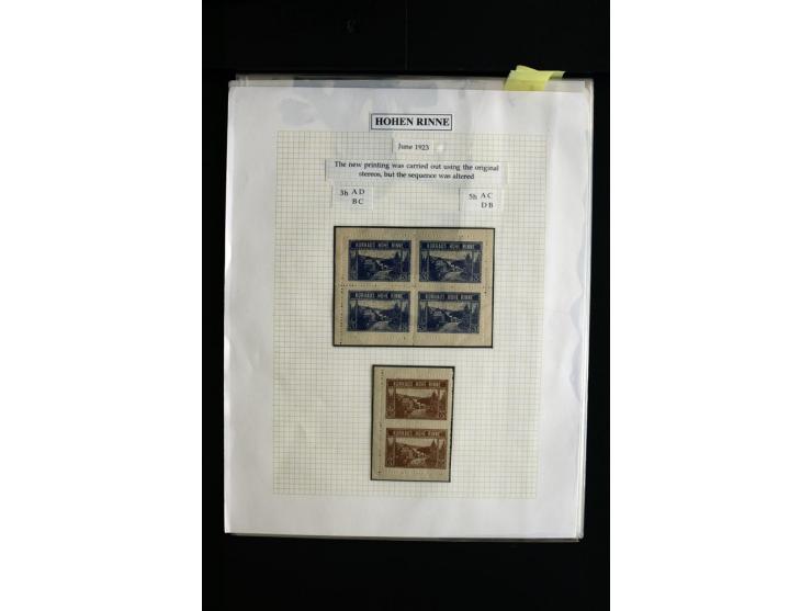 HOTEL POSTÂ 'HOHEÂ RINNE' : 1896/1924, Exhibition collection mounted on 38 pages (+ Intro pages) with many rarities of this a