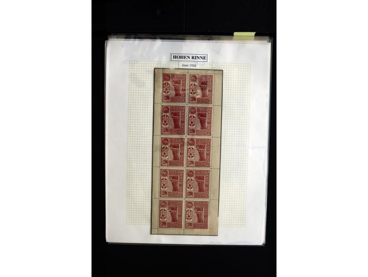 HOTEL POSTÂ 'HOHEÂ RINNE' : 1896/1924, Exhibition collection mounted on 38 pages (+ Intro pages) with many rarities of this a