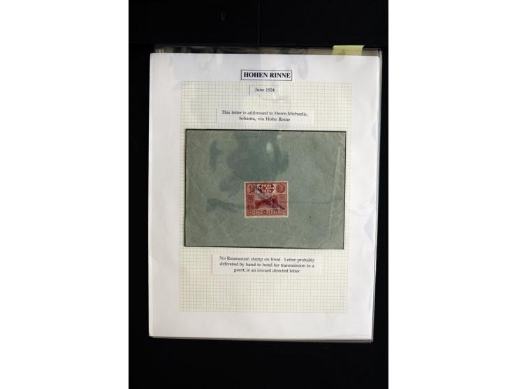 HOTEL POSTÂ 'HOHEÂ RINNE' : 1896/1924, Exhibition collection mounted on 38 pages (+ Intro pages) with many rarities of this a