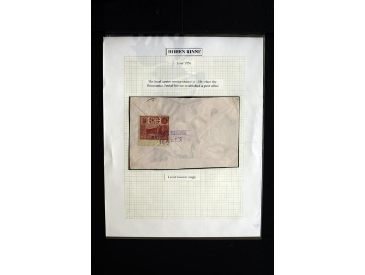 HOTEL POSTÂ 'HOHEÂ RINNE' : 1896/1924, Exhibition collection mounted on 38 pages (+ Intro pages) with many rarities of this a