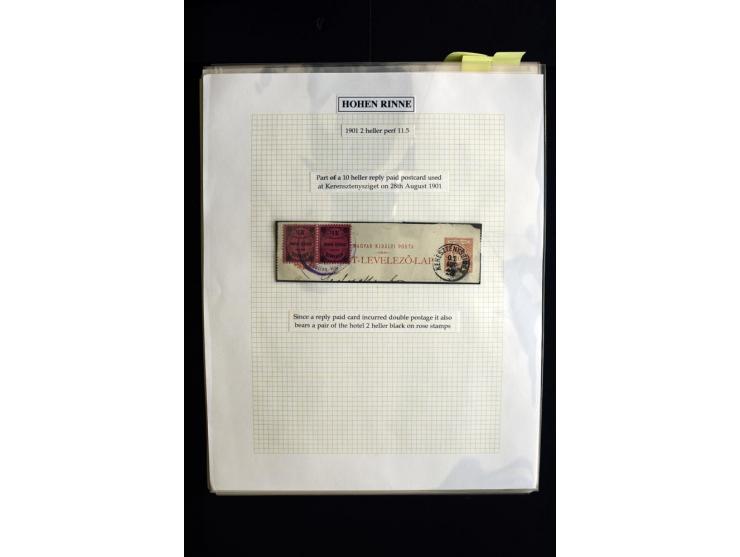 HOTEL POSTÂ 'HOHEÂ RINNE' : 1896/1924, Exhibition collection mounted on 38 pages (+ Intro pages) with many rarities of this a