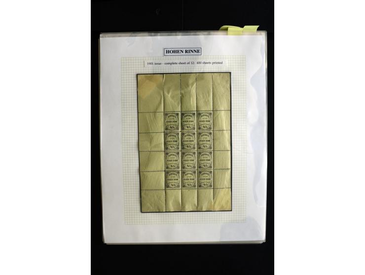 HOTEL POSTÂ 'HOHEÂ RINNE' : 1896/1924, Exhibition collection mounted on 38 pages (+ Intro pages) with many rarities of this a