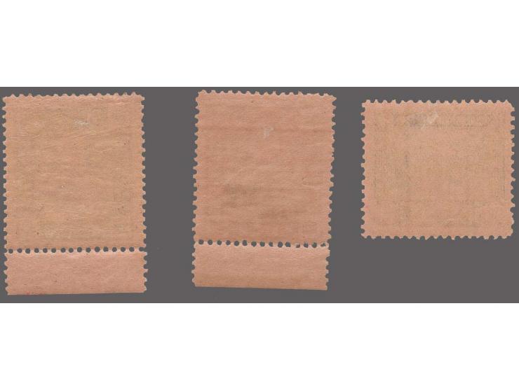 1923, unissued Royal Wedding 1Â½ s., 3 s. and 20 s., unused with original gum and tiny hinge marks, the two smaller values wi