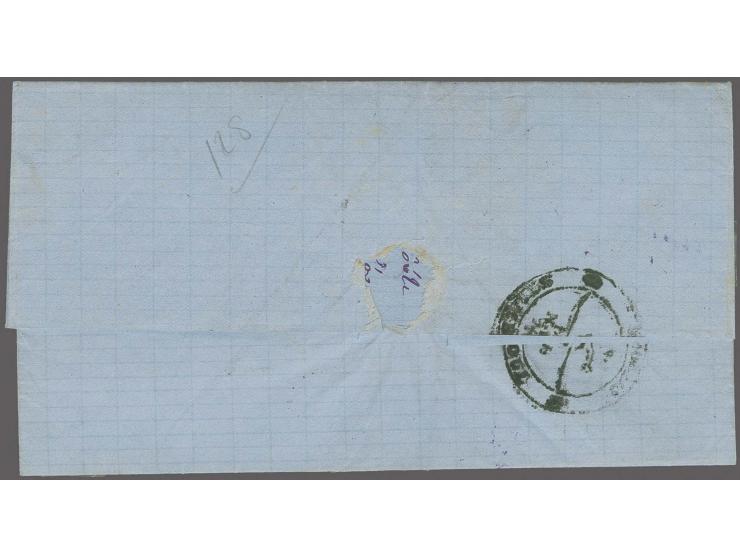 1869: Postage Due Duloz 20 pa. deep brown & pale brown and 1 pi. deep brown & pale brown, rough perf. 5-11, used on 1874 (May