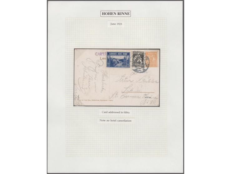 Syria: 1868, Duloz 20 pa. green, 2 ghr. brick-red strip of three, a pair and a single and  5 ghr. blue two singlesÂ tied by a