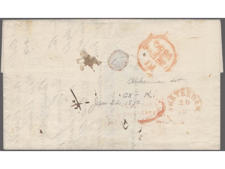 5c. red brown, deep and fresh colour, large to huge margins with part of adjoininig stamp at left, tied by blue circular canc