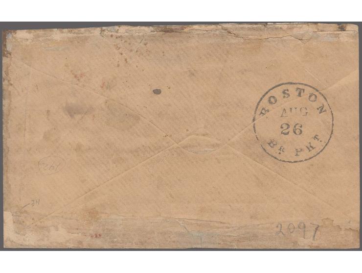 12 c. black, 10 c. green and 2 copies 1 c. blue, latter ones partly touched, otherwise clear to good margins, tied by datesta