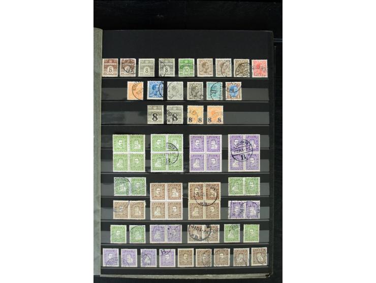1851/1988, postfrische, ungebrauchte und gestempelte Sammlung mit u.a. Mi.-Nr. 1 (10), 2 repariert, 66 (2), 81 (2), 180-81 (2