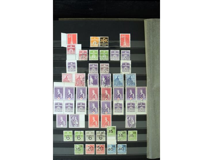 1851/1988, postfrische, ungebrauchte und gestempelte Sammlung mit u.a. Mi.-Nr. 1 (10), 2 repariert, 66 (2), 81 (2), 180-81 (2