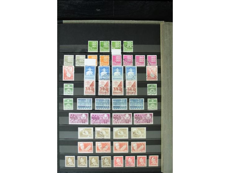 1851/1988, postfrische, ungebrauchte und gestempelte Sammlung mit u.a. Mi.-Nr. 1 (10), 2 repariert, 66 (2), 81 (2), 180-81 (2
