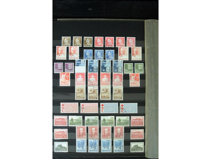 1851/1988, postfrische, ungebrauchte und gestempelte Sammlung mit u.a. Mi.-Nr. 1 (10), 2 repariert, 66 (2), 81 (2), 180-81 (2