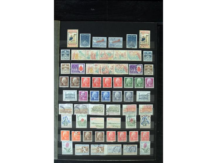 1851/1988, postfrische, ungebrauchte und gestempelte Sammlung mit u.a. Mi.-Nr. 1 (10), 2 repariert, 66 (2), 81 (2), 180-81 (2