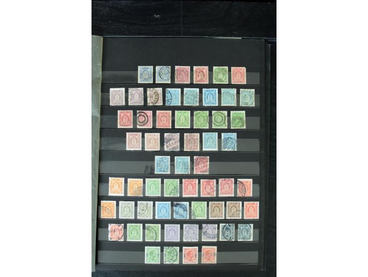 1851/1988, postfrische, ungebrauchte und gestempelte Sammlung mit u.a. Mi.-Nr. 1 (10), 2 repariert, 66 (2), 81 (2), 180-81 (2