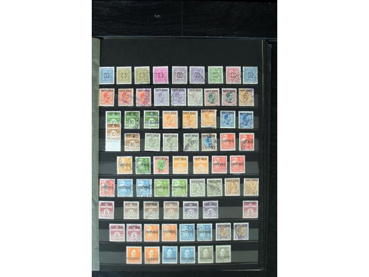 1851/1988, postfrische, ungebrauchte und gestempelte Sammlung mit u.a. Mi.-Nr. 1 (10), 2 repariert, 66 (2), 81 (2), 180-81 (2