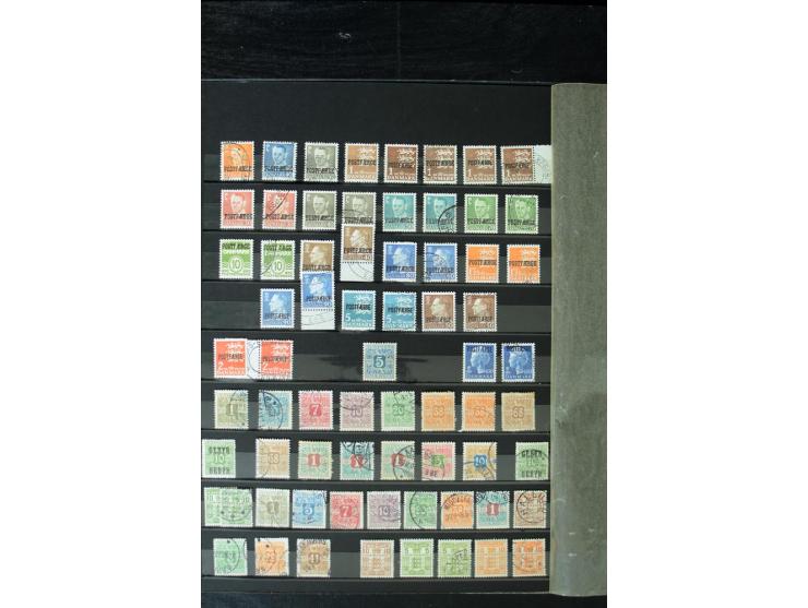 1851/1988, postfrische, ungebrauchte und gestempelte Sammlung mit u.a. Mi.-Nr. 1 (10), 2 repariert, 66 (2), 81 (2), 180-81 (2