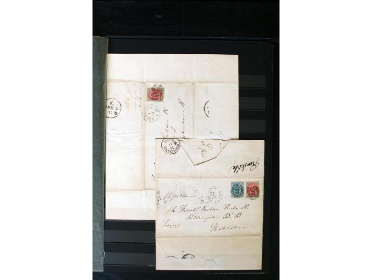 1851/1988, postfrische, ungebrauchte und gestempelte Sammlung mit u.a. Mi.-Nr. 1 (10), 2 repariert, 66 (2), 81 (2), 180-81 (2