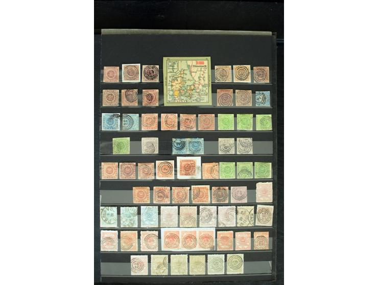 1851/1988, postfrische, ungebrauchte und gestempelte Sammlung mit u.a. Mi.-Nr. 1 (10), 2 repariert, 66 (2), 81 (2), 180-81 (2