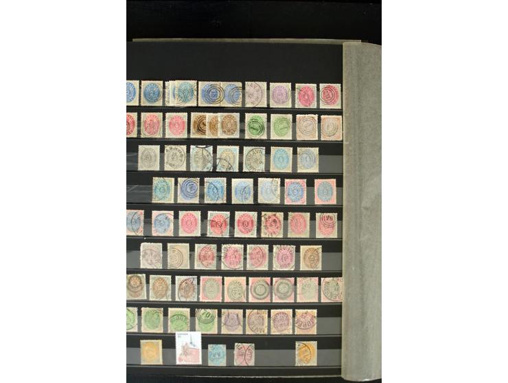 1851/1988, postfrische, ungebrauchte und gestempelte Sammlung mit u.a. Mi.-Nr. 1 (10), 2 repariert, 66 (2), 81 (2), 180-81 (2