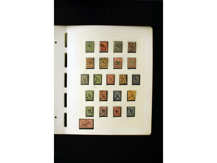 1856/1950, postfrische, ungebrauchte und gestempelte, spezialisierte Sammlung mit u.a. Mi.-Nr. 1I, 2x, 70 Zungenmarken, Mi.-N