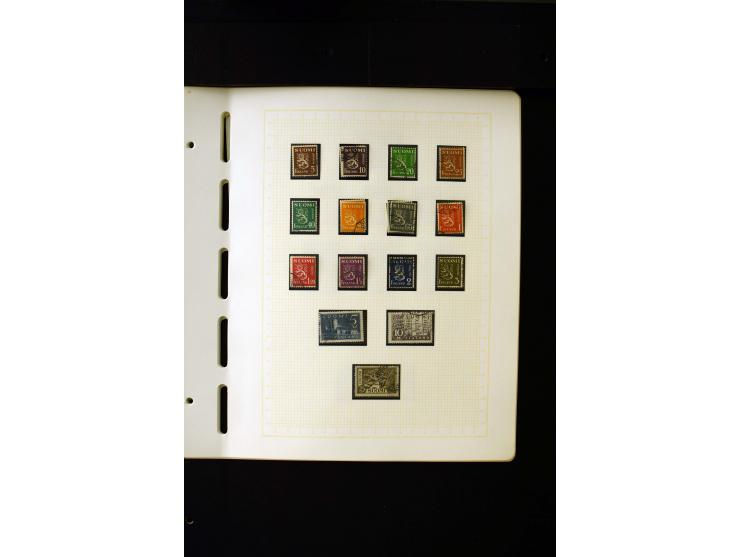 1856/1950, postfrische, ungebrauchte und gestempelte, spezialisierte Sammlung mit u.a. Mi.-Nr. 1I, 2x, 70 Zungenmarken, Mi.-N