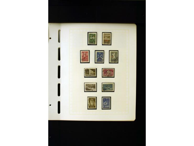 1856/1950, postfrische, ungebrauchte und gestempelte, spezialisierte Sammlung mit u.a. Mi.-Nr. 1I, 2x, 70 Zungenmarken, Mi.-N