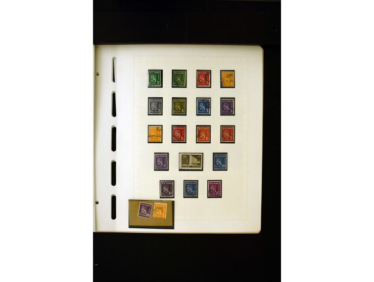 1856/1950, postfrische, ungebrauchte und gestempelte, spezialisierte Sammlung mit u.a. Mi.-Nr. 1I, 2x, 70 Zungenmarken, Mi.-N
