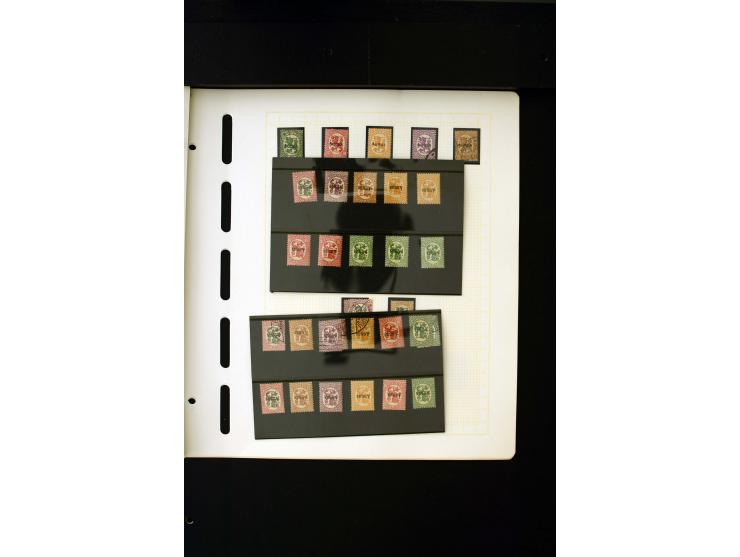 1856/1950, postfrische, ungebrauchte und gestempelte, spezialisierte Sammlung mit u.a. Mi.-Nr. 1I, 2x, 70 Zungenmarken, Mi.-N