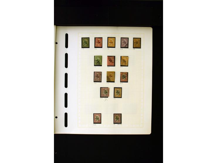 1856/1950, postfrische, ungebrauchte und gestempelte, spezialisierte Sammlung mit u.a. Mi.-Nr. 1I, 2x, 70 Zungenmarken, Mi.-N