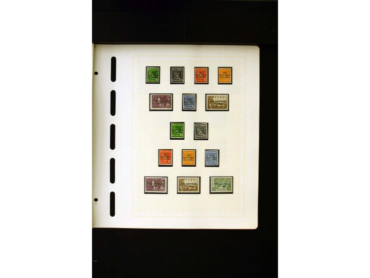 1856/1950, postfrische, ungebrauchte und gestempelte, spezialisierte Sammlung mit u.a. Mi.-Nr. 1I, 2x, 70 Zungenmarken, Mi.-N