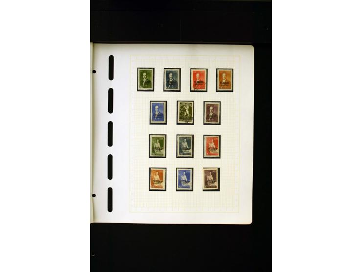 1856/1950, postfrische, ungebrauchte und gestempelte, spezialisierte Sammlung mit u.a. Mi.-Nr. 1I, 2x, 70 Zungenmarken, Mi.-N