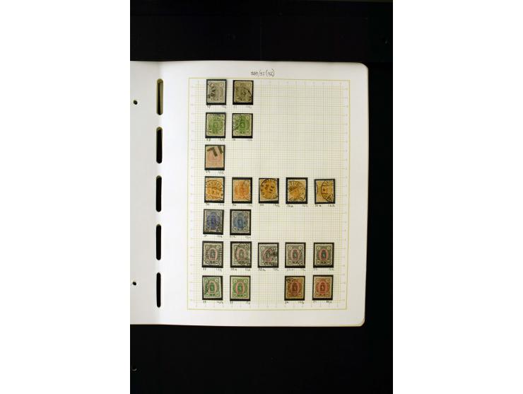 1856/1950, postfrische, ungebrauchte und gestempelte, spezialisierte Sammlung mit u.a. Mi.-Nr. 1I, 2x, 70 Zungenmarken, Mi.-N